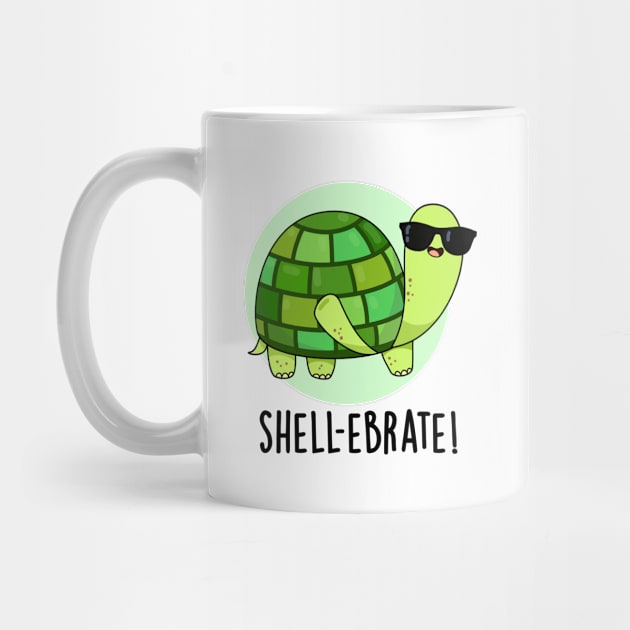 Shell-ebrate Cute Tortoise Animal Pun by punnybone